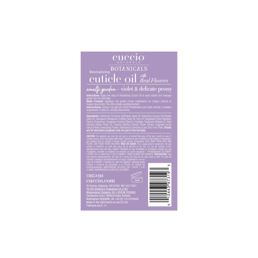 CUCCIO AMALFI GARDEN REVITALIZING CUTICLE OIL | CNSC4184