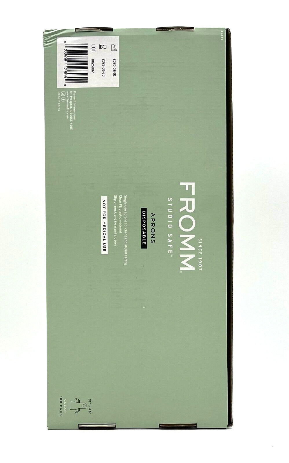 Fromm Studio Safe Disposable Apron 100 Pack 31"X49"