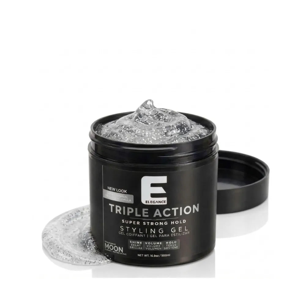 Elegance Triple Action Gel Strong Hold Moon 16 oz