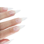 CUCCIO POINTY STILETTO ULTRA CLEAR FULL COVERAGE NAILS | CPNT3740