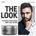 Immortal NYC Hair Styling Cream Pomade Platinum Edition - Mens Water Based, No Residue Hair Balm - All Natural Pomade -Strong Firm Hold - Gel for All