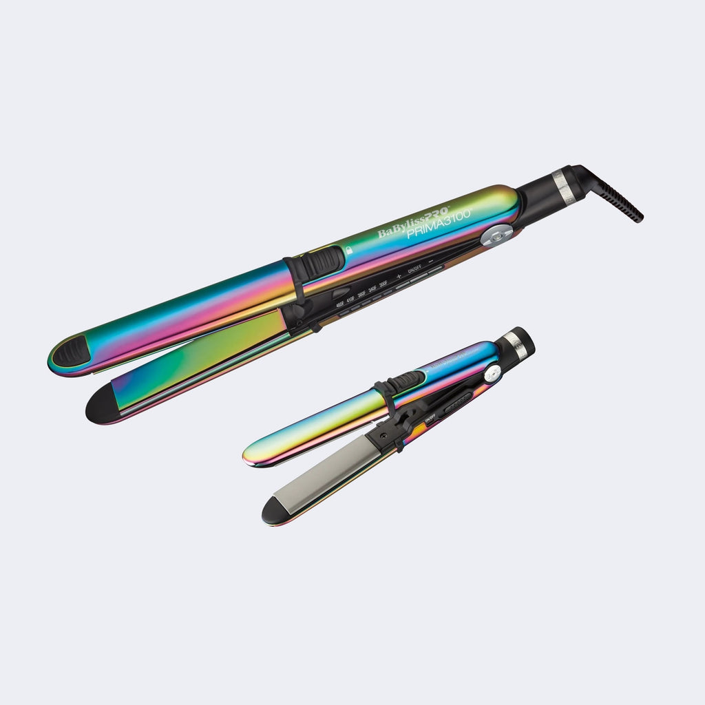 BABYLISSPRO NANO TITANIUM IRIDESCENT PRIMA STYLING IRON SET | BNTPK1RB