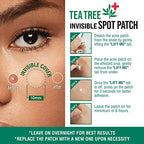 Kiss New York Hydrocolloid Acne Pimple Patch (Hydrocolloid  Tea Tree Oil  CICA) for Zits and Blemishes  Korean Skin Care Spot Treatment Stickers for F