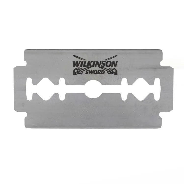 Wilkinson Sword Barber's Style for Men  Double Edge  Premium Stainless Steel Safety Blades  10 X Razor Blade Refills, Silver, 10.0 Count