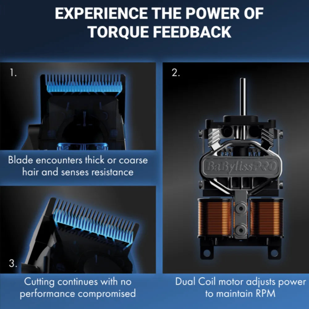 BaBylissPRO High-Performance Dual-Coil Motor Cordless Clipper | FX95C