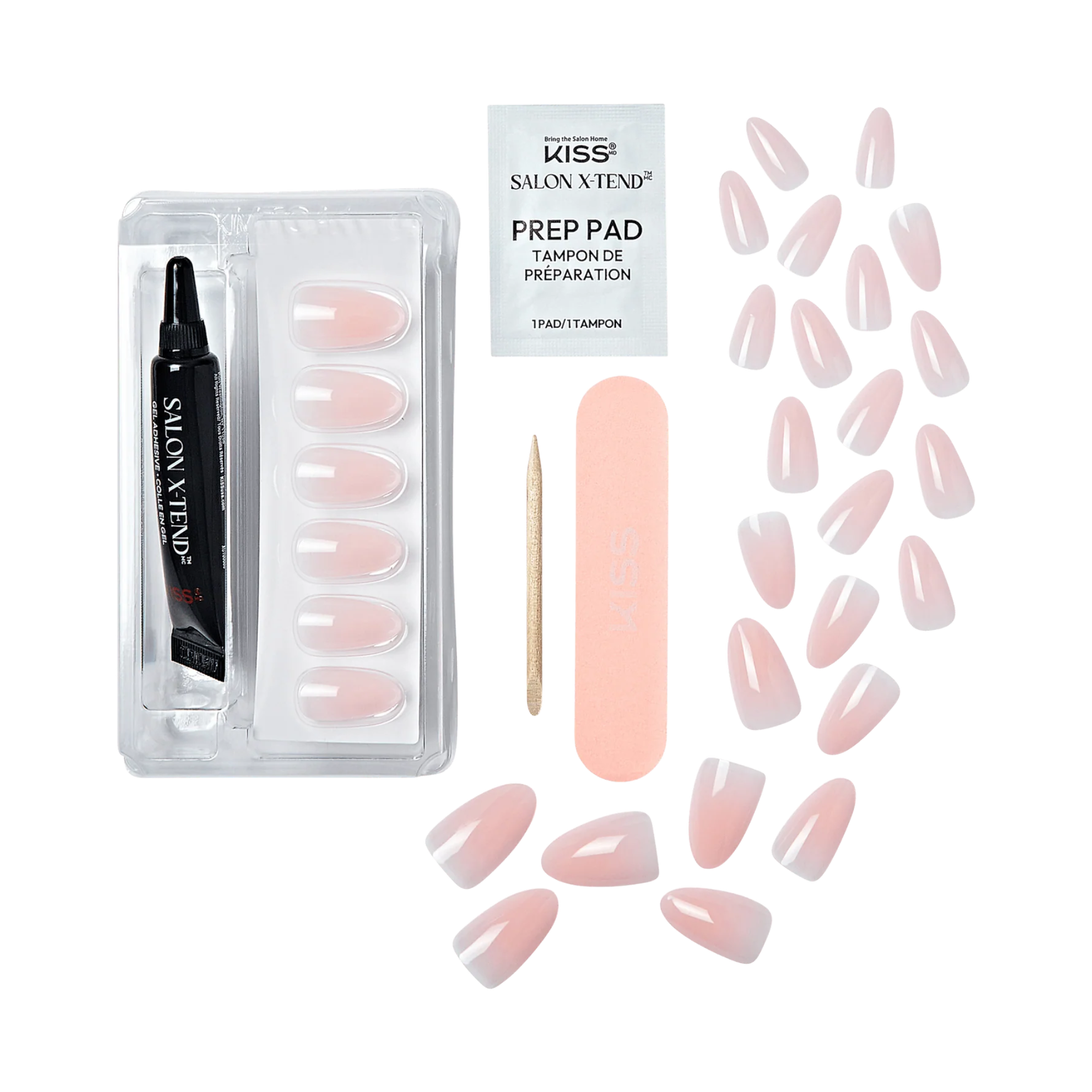 KISS SALON X-TEND LED SOFT GEL SYSTEM NAIL KIT | GLORIA | SXN02