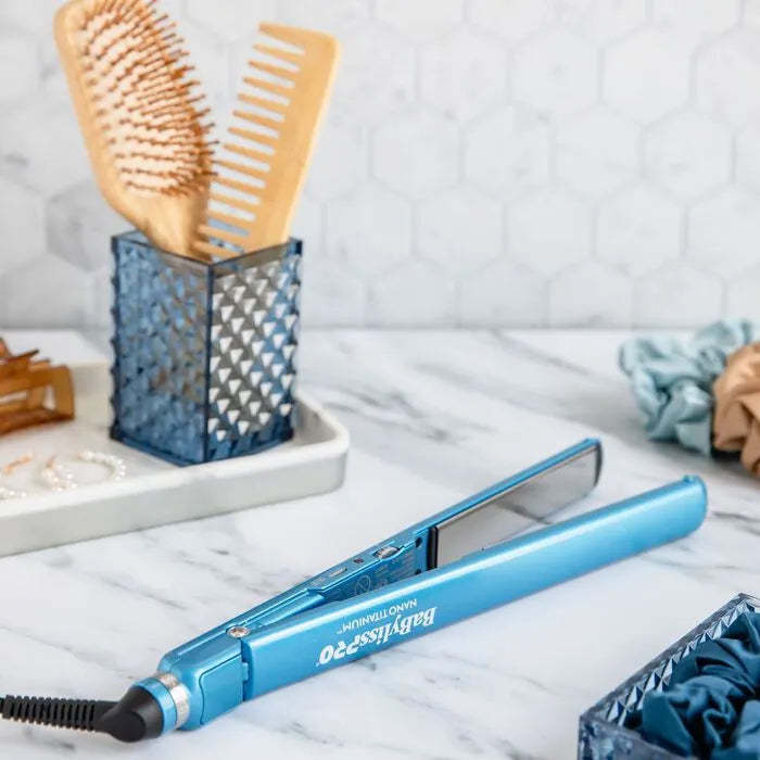 BABYLISSPRO NANO TITANIUM 1" CURLING IRON & ULTRA-THIN FLAT IRON PACK | BNTPP62UC