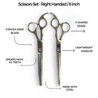 ROLDA SCISSOR & SHEAR SET 8IN SILVER 3