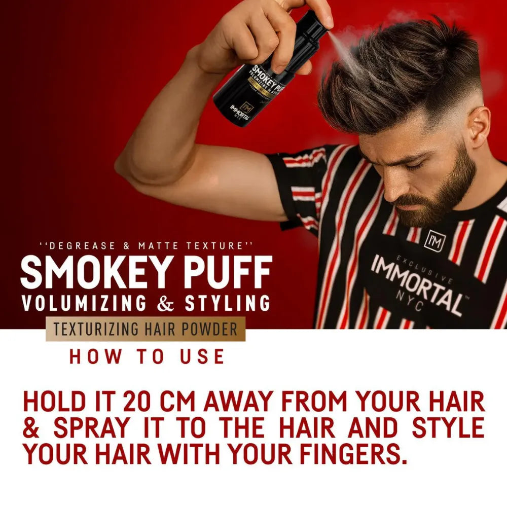 Immortal NYC Smokey Puff Hair Powder – Matte Texturizing & Volumizing Powder
