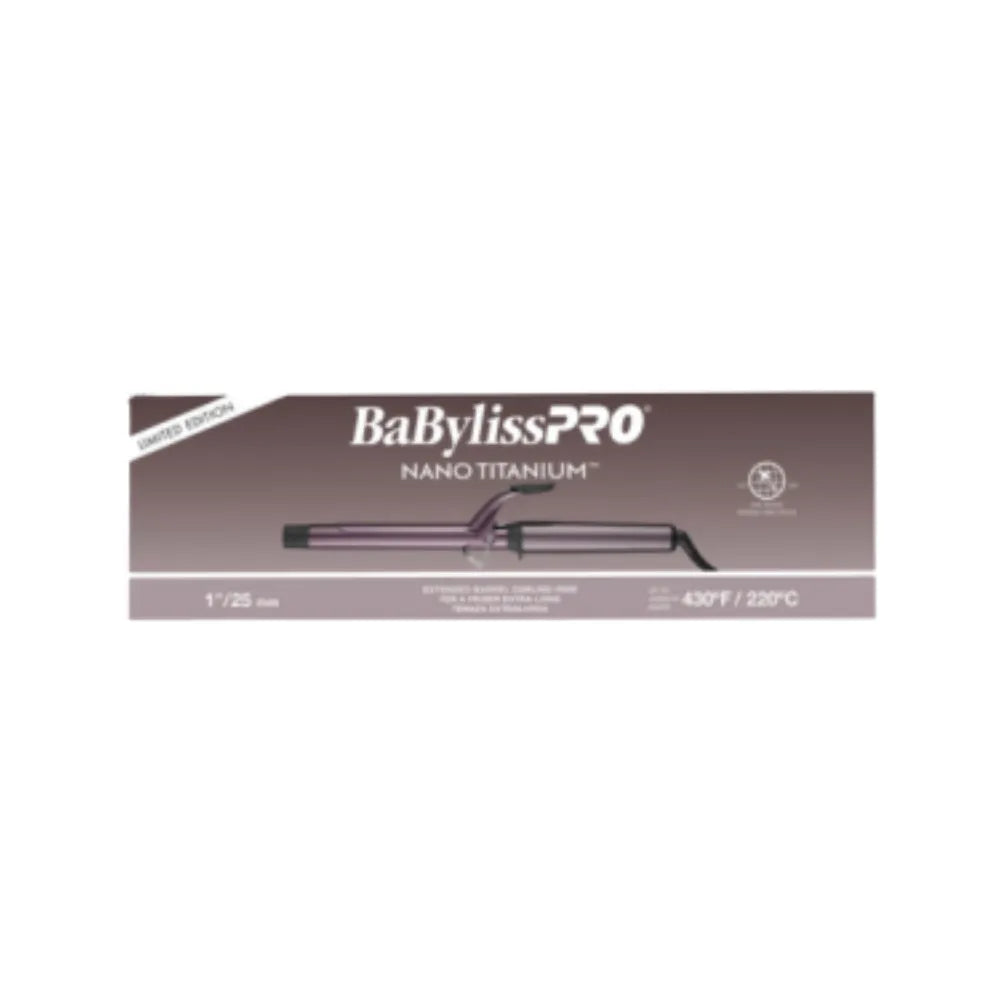 BaBylissPRO Nano Titanium Collection 1" Extended-Barrel Curling Iron | Limited Edition Nightfall | BNTWP100XLUC