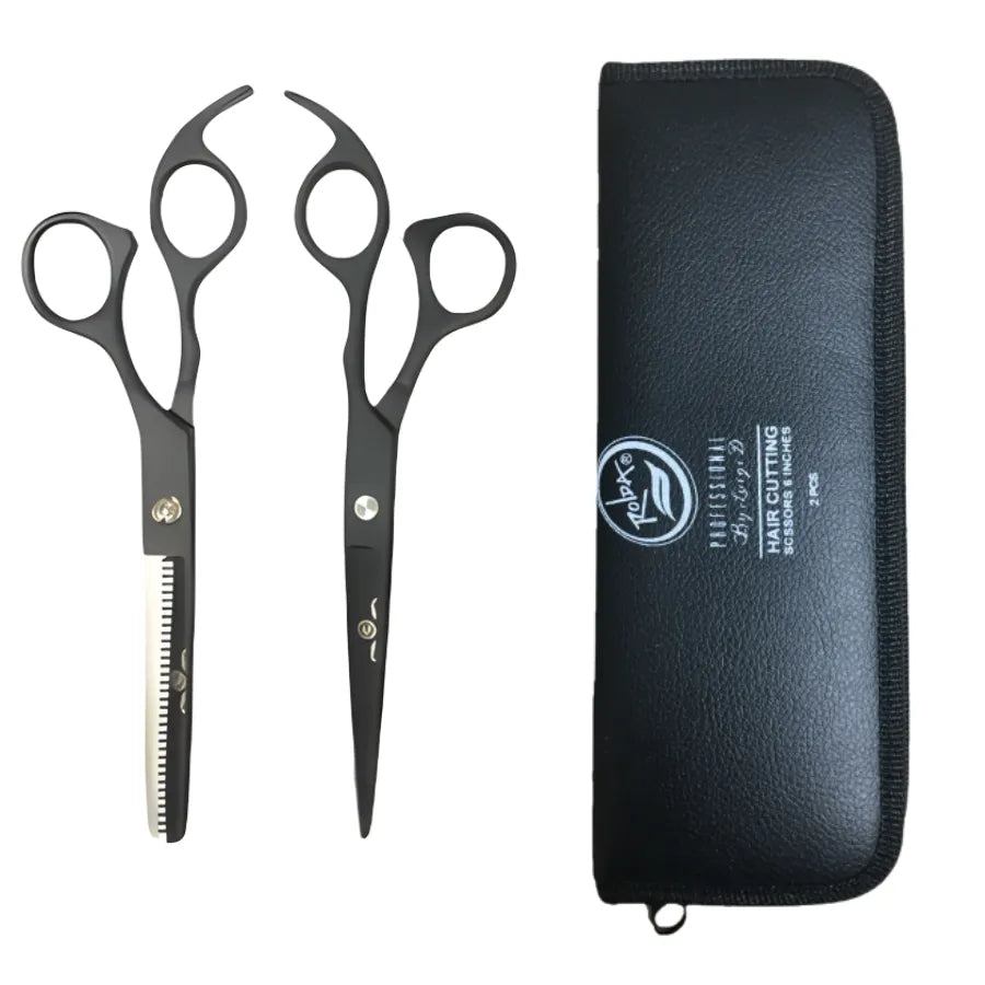 ROLDA SCISSOR & SHEAR SET 7 INCH BLACK