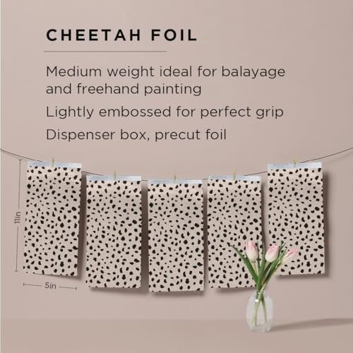FROMM COLOR STUDIO HAIR FOILS CHEETAH PATTERN 5" X 11" | F9286