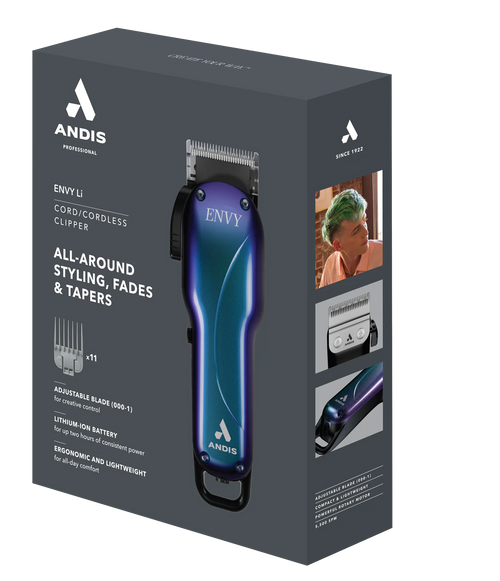 Envy Li Cordless Clipper, Rechargeable Hair Clipper