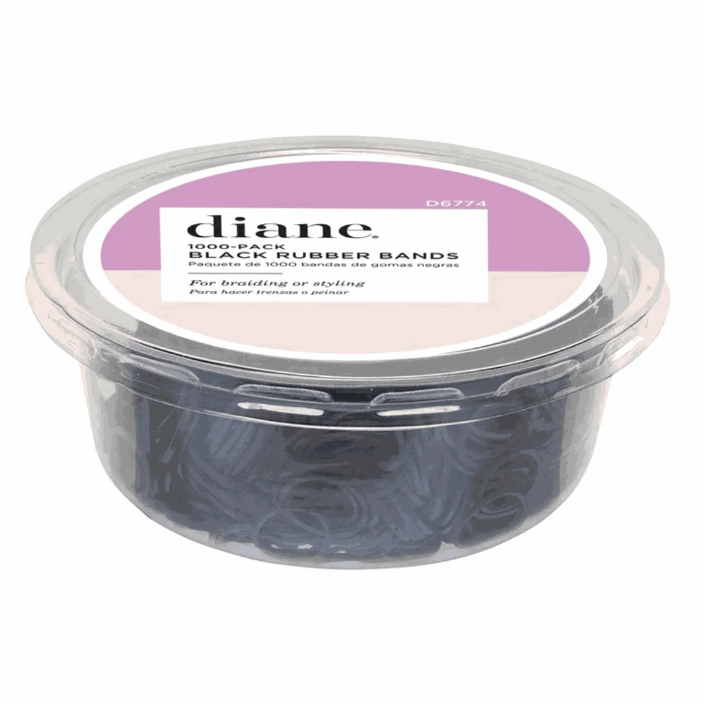 DIANE RUBBER BANDS BLACK 1000ct | D6774