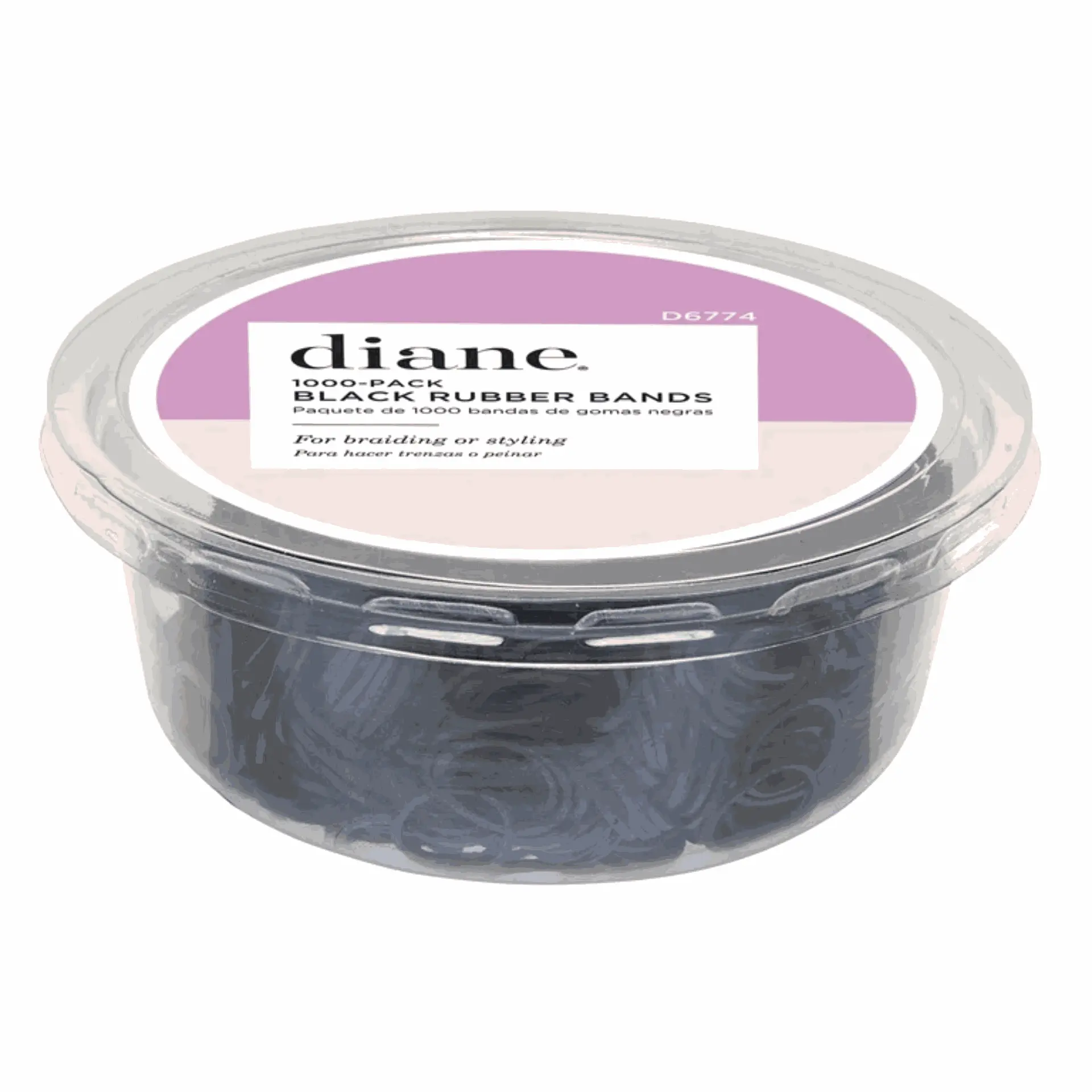 DIANE RUBBER BANDS BLACK 1000ct | D6774