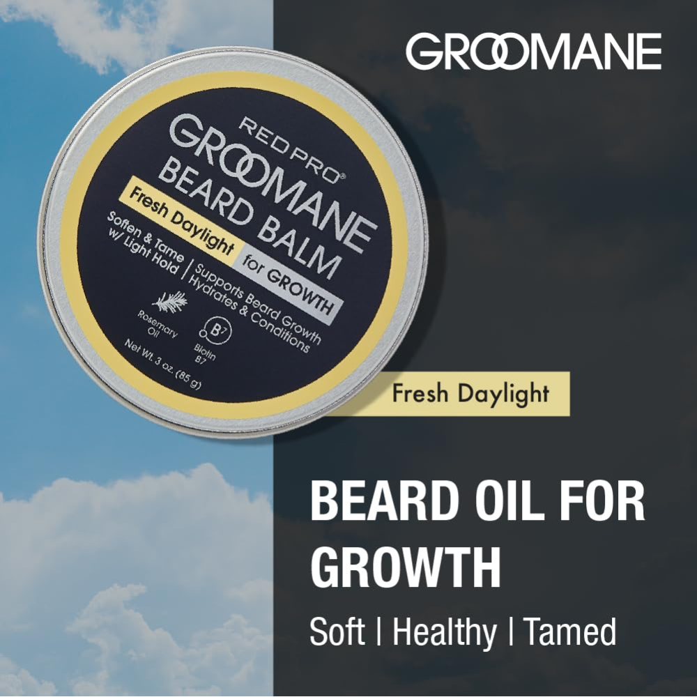Red Pro Groomane Beard Balm Light Hold