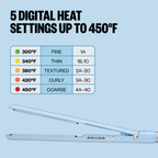 BABYLISSPRO NANO TITANIUM LIMITED EDITION 1" DIGITAL ULTRA-THIN FLAT IRON ICED BLUE | BNT4172TLB
