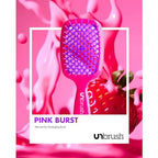 UNbrush Detangler Hair Brush - Neon Pink