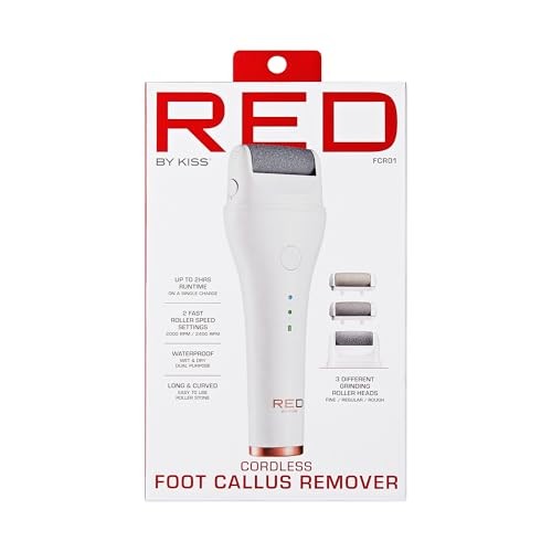 RED BY KISS CORDLESS ELETRIC FOOT CALLUS REMOVER | FCRO1