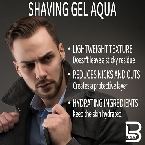 LEVEL3 SHAVING GEL 33Z AQUA | L3-SHAV-AQUA-100