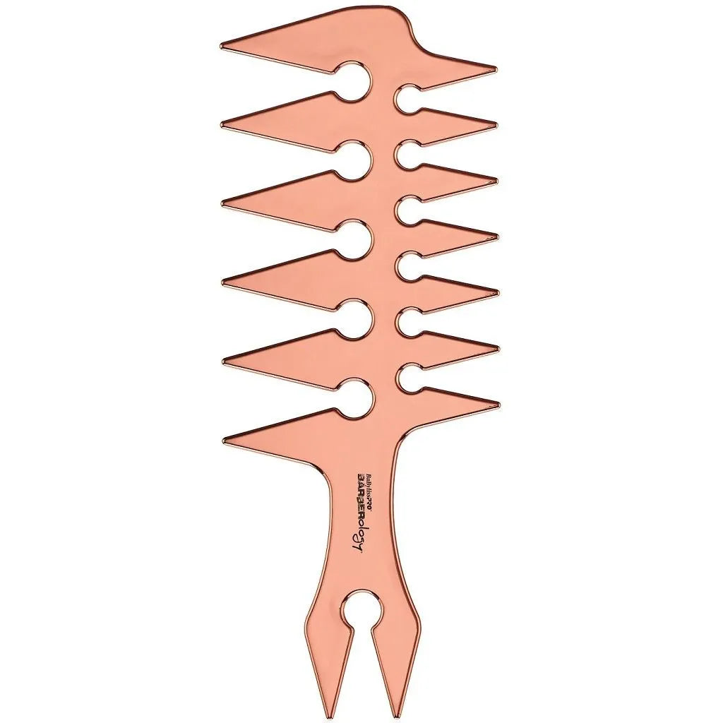 BABYLISSPRO BARBEROLOGY WIDE TOOTH STYLING COMB ROSE GOLD