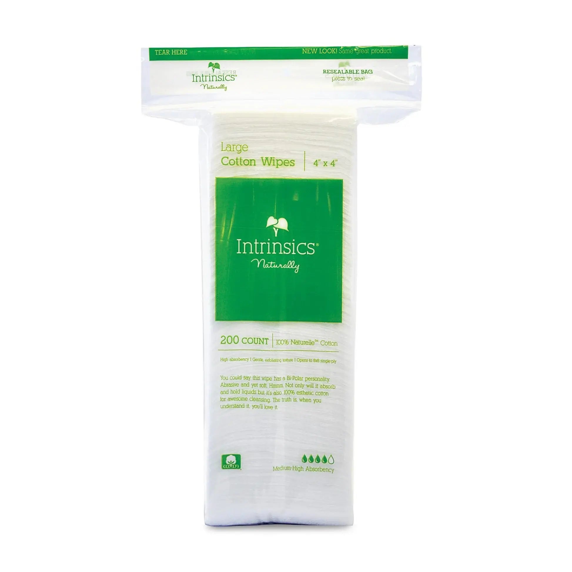 INTRINSICS LARGE COTTON WIPES 4"X4" | 401412