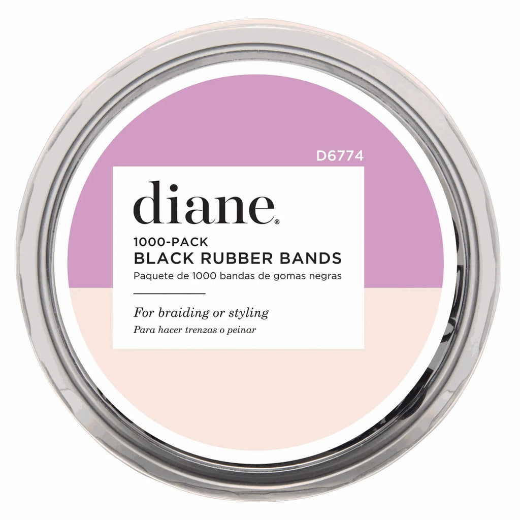 DIANE RUBBER BANDS BLACK 1000ct | D6774
