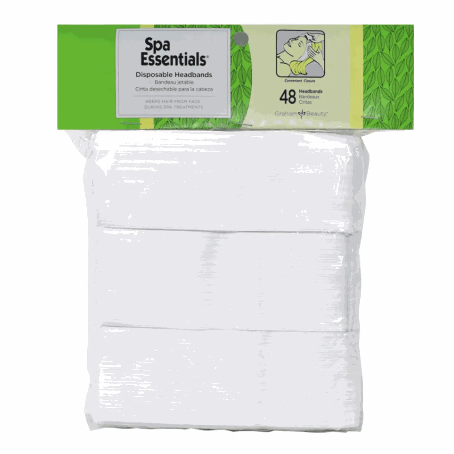 Graham Spa Essentials Disposable Headbands 48 Ct | 51823