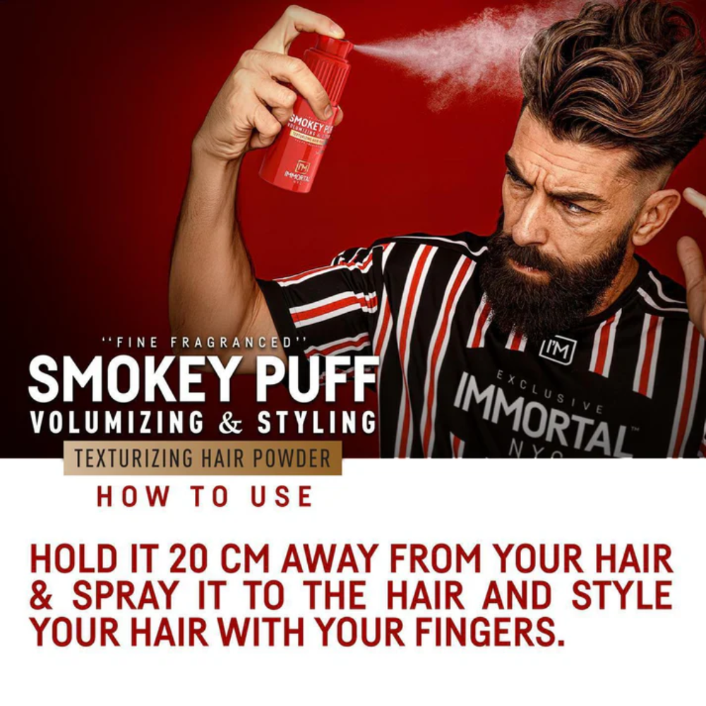 Immortal NYC Smokey Puff Hair Powder – Fine Fragranced & Volumizing Powder