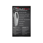 BabylissPRO LithiumFX+ Limited Edition Grey Lithium Clipper & FREE LithiumFX+ Double Foil Shaver | FX673NSGY, FXFS573GY