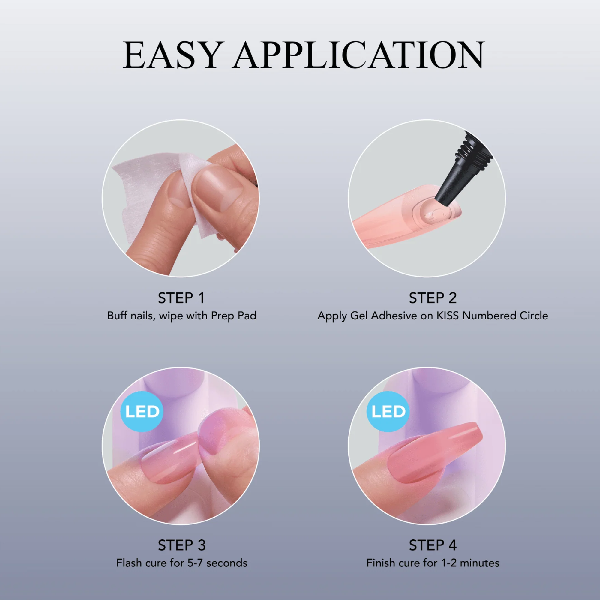 KISS SALON X-TEND LED SOFT GEL SYSTEM NAIL KIT | RED FLAGS | SXD03