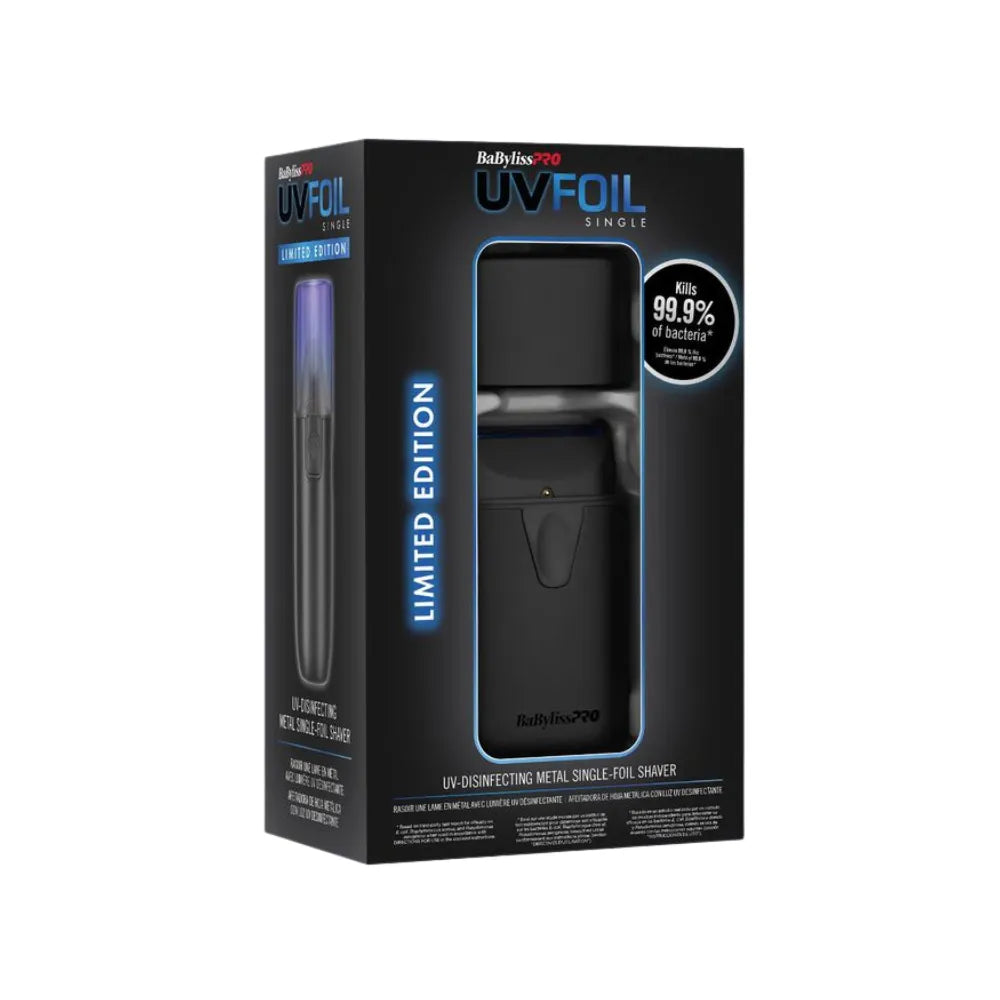 BaBylissPRO UVFoil Single Shaver Black | FXLFS1MB