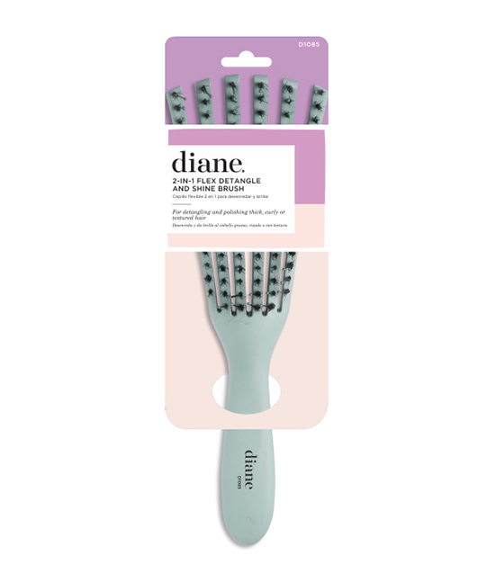 DIANE 2IN1 FLEX DETANGLE & SHINE BRUSH | D1085