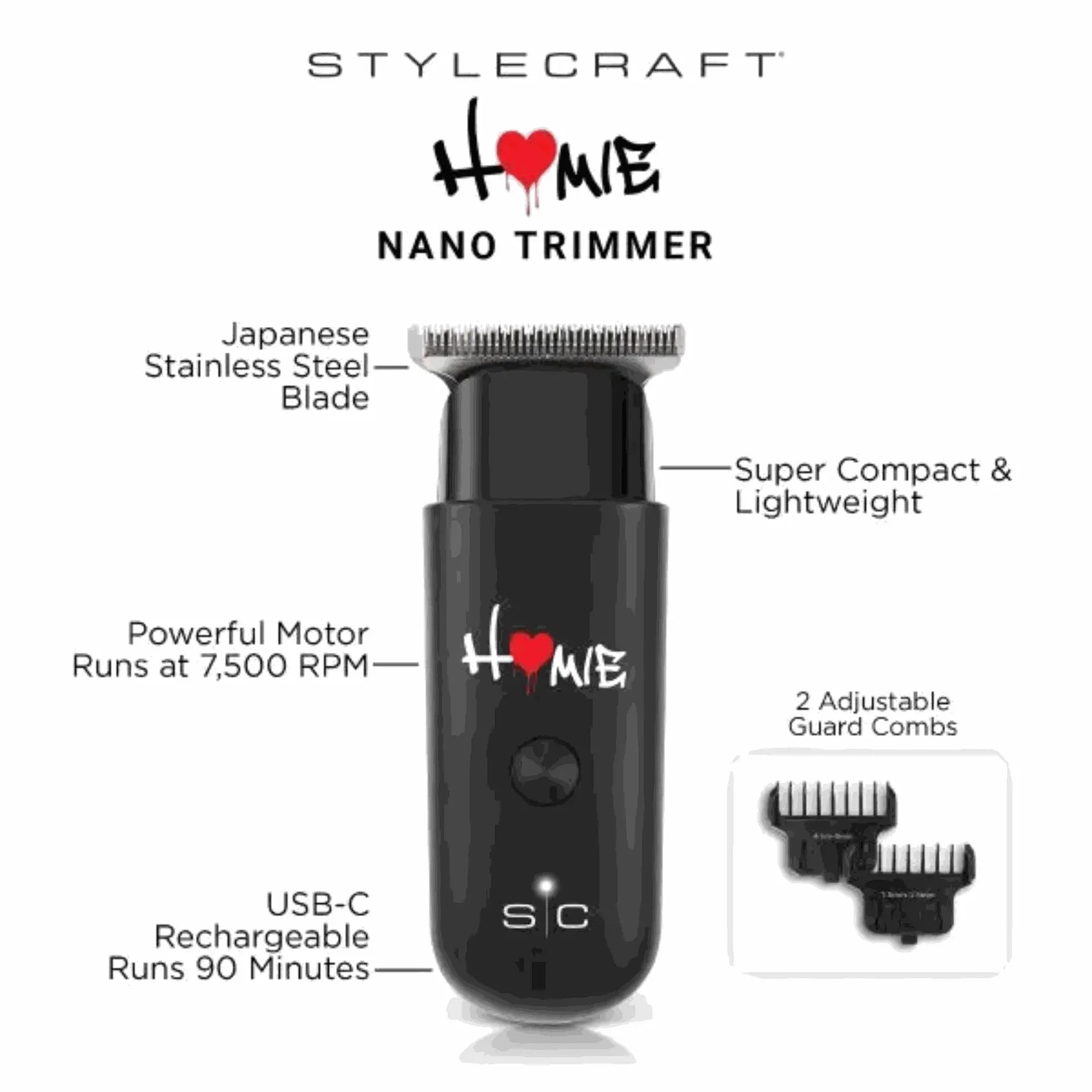 STYLECRAFT HOMIE NANO TRIMMER | SC415B+SC309AB