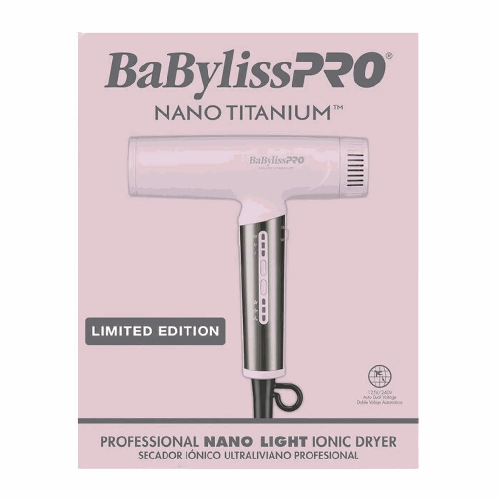 BABYLISSPRO NANO TITANIUM LIMITED EDITION NANO LIGHT IONIC DRYER | BNTC9200PK