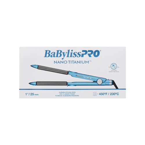 BABYLISSPRO NANO TITANIUM 1" CURVED STYLING IRON | BNT4061UC