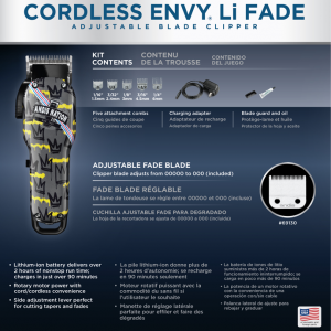 Andis Envy Li Nation Edition | 73095