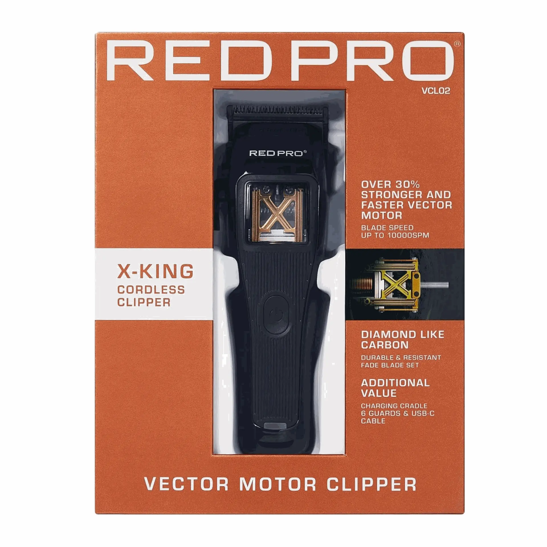 Red by Kiss X-King Cordless Clipper | VCL02