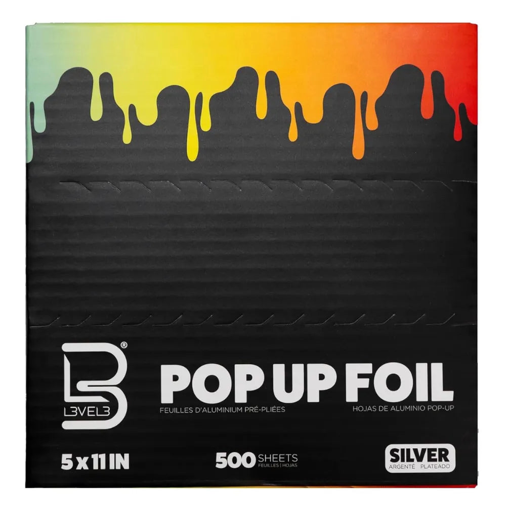 L3vel3 Pop Up Foil - Effortless Hair Coloring - 5" x 10.75" - 500 Aluminum Sheets