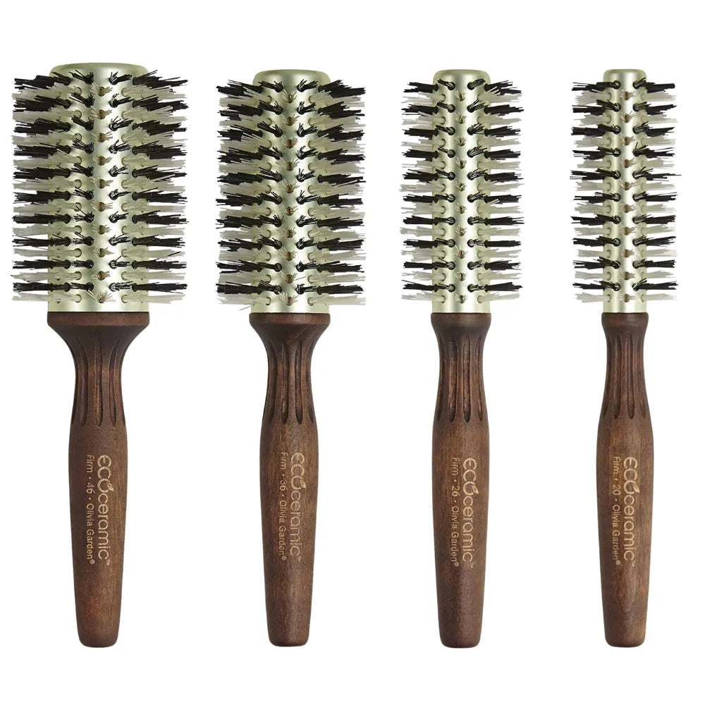OLIVIA GARDEN ECOCERAMIC FIRM BRISTLES ROUND THERMAL HAIR BRUSH