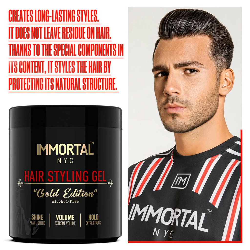 IMMORTAL HAIR STYLING GEL | GOLD EDITION
