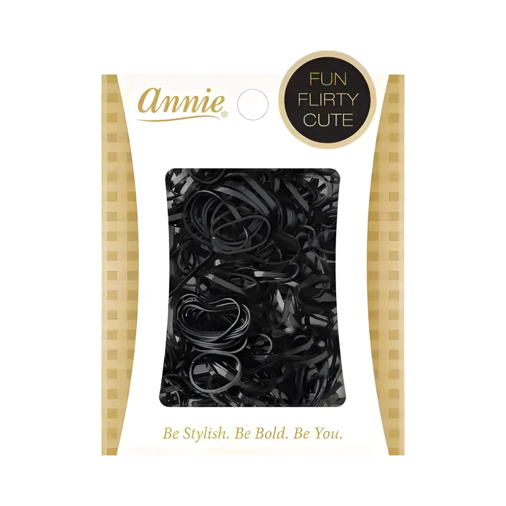 ANNIE RUBBER BANDS-BLACK | 8551