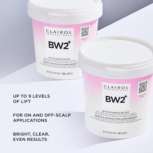 CLAIROL BW2+ POWDER LIGHTENER FOR HAIR HIGHLIGHTS, 1 OZ.