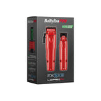 BaBylissPRO FXONE Lo-ProFX Limited Edition Matte Red Clipper-Trimmer & Boosted Battery | FX129MRPK