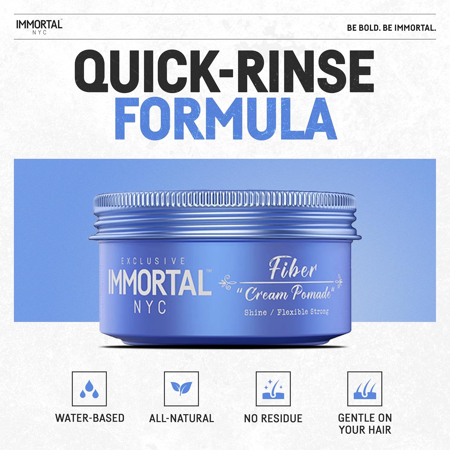 Immortal Fiber Wax Cream Pomade 5 oz.