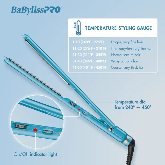 BabylissPRO Nano Titanium Ultra-Thin Iron 1" | BNT4072TUC