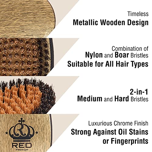 RED BY KISS METALLIC BOAR BRUSH X BOWWOW | BR08