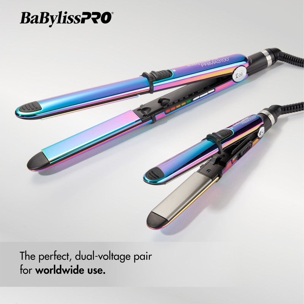 BABYLISSPRO NANO TITANIUM IRIDESCENT PRIMA STYLING IRON SET | BNTPK1RB