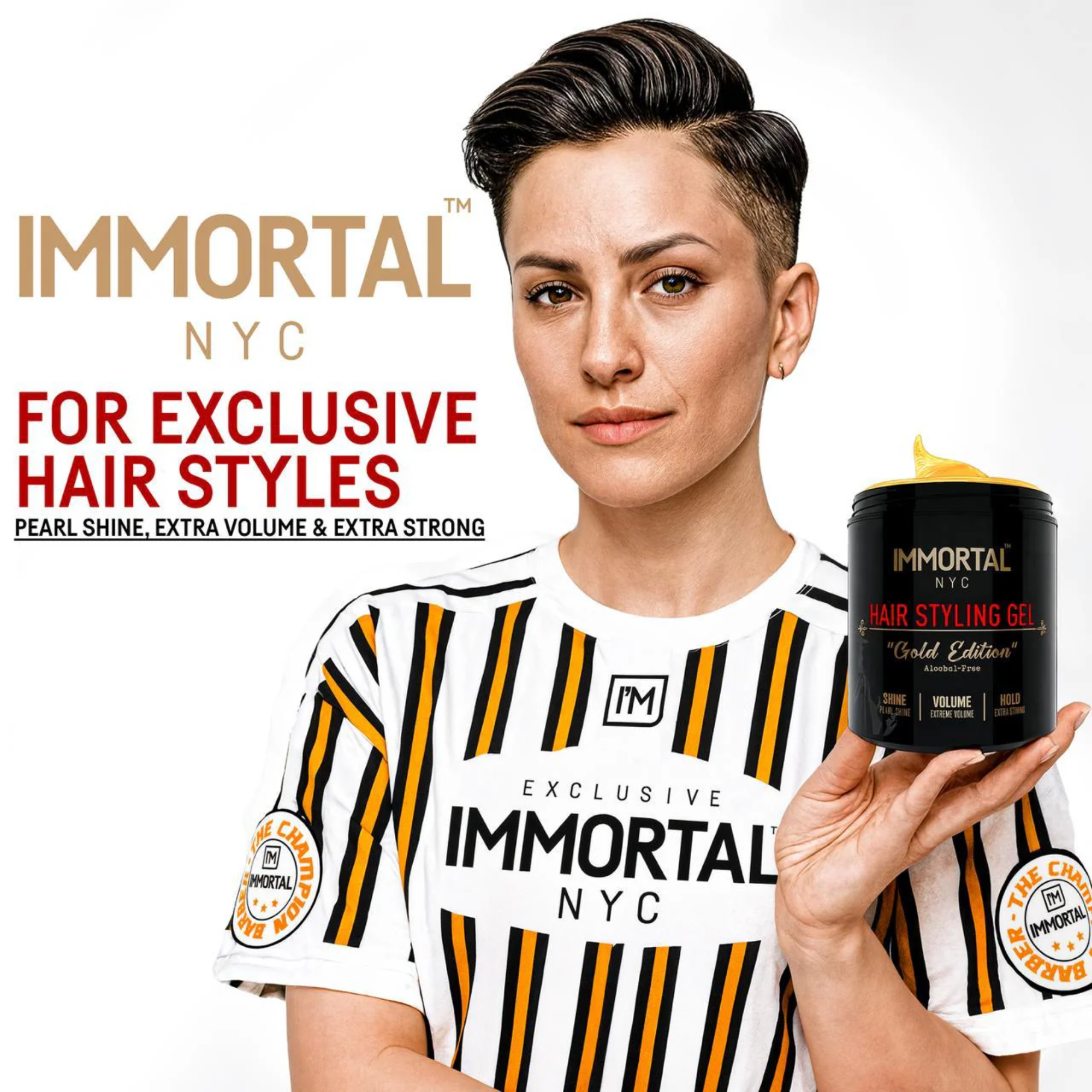IMMORTAL HAIR STYLING GEL | GOLD EDITION
