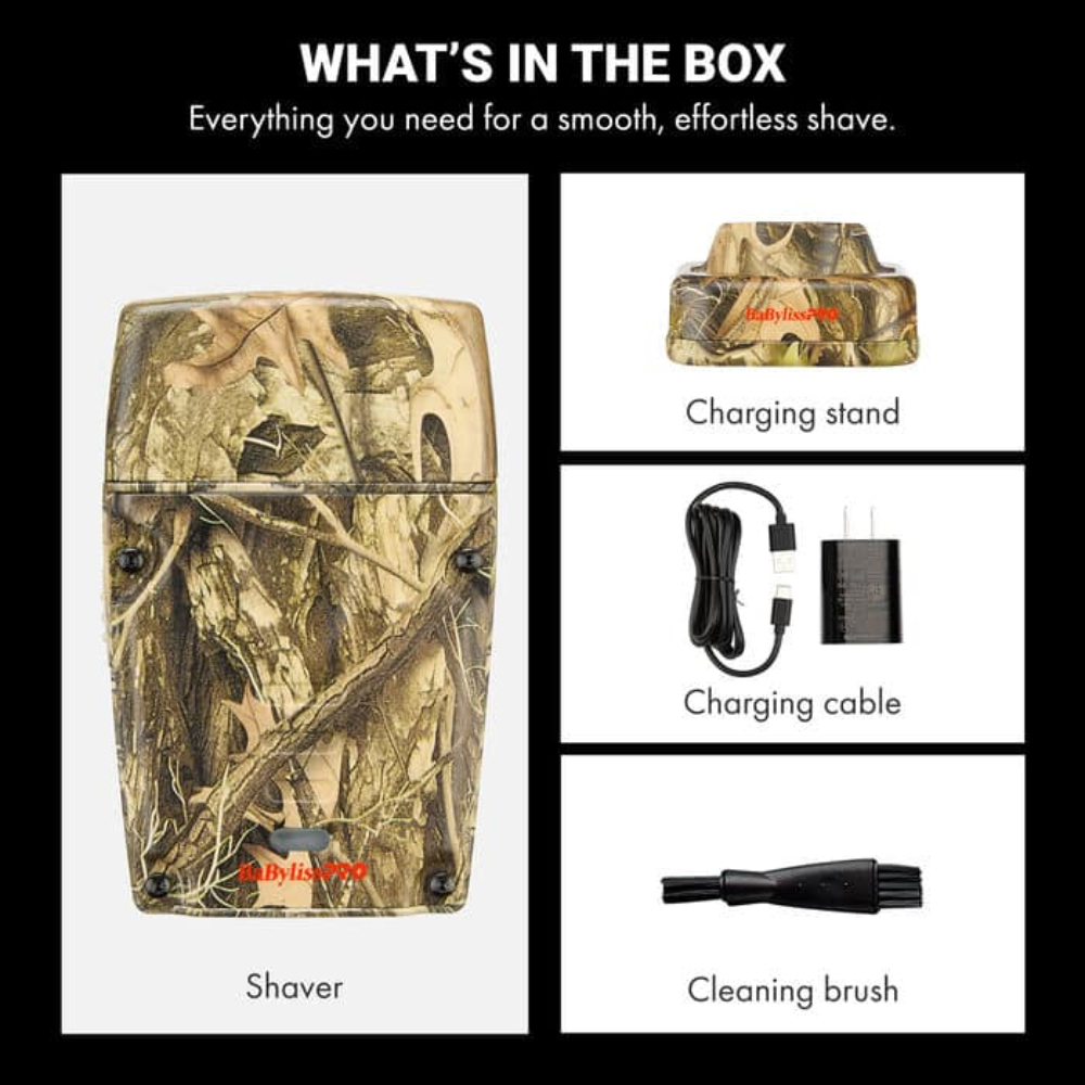 BaBylissPRO LO-PROFX Compact Single-Foil Shaver Limited Camo Edition | FXLPFS1CAM
